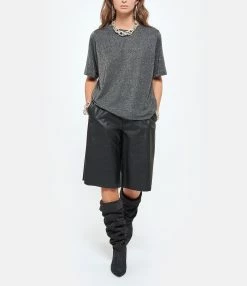 Momoni Tee-shirt Iora Gris -Majestic Filatures shop momon look20210706 144 1 1