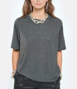 Momoni Tee-shirt Iora Gris -Majestic Filatures shop momon look20210706 147 1 1