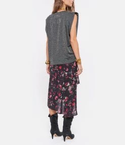 Momoni Tee-shirt Enna Gris 11 Momoni Tee-shirt Enna Gris -Majestic Filatures shop momon look20210706 75 1