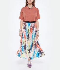 Momoni Tee-shirt Iora Corail 8 Momoni Tee-shirt Iora Corail -Majestic Filatures shop momon look20220113 302 1