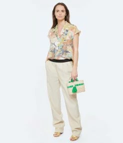 Momoni Chemise Agnes Soie Multicolore 10 Momoni Chemise Agnes Soie Multicolore -Majestic Filatures shop momon look20230131 216