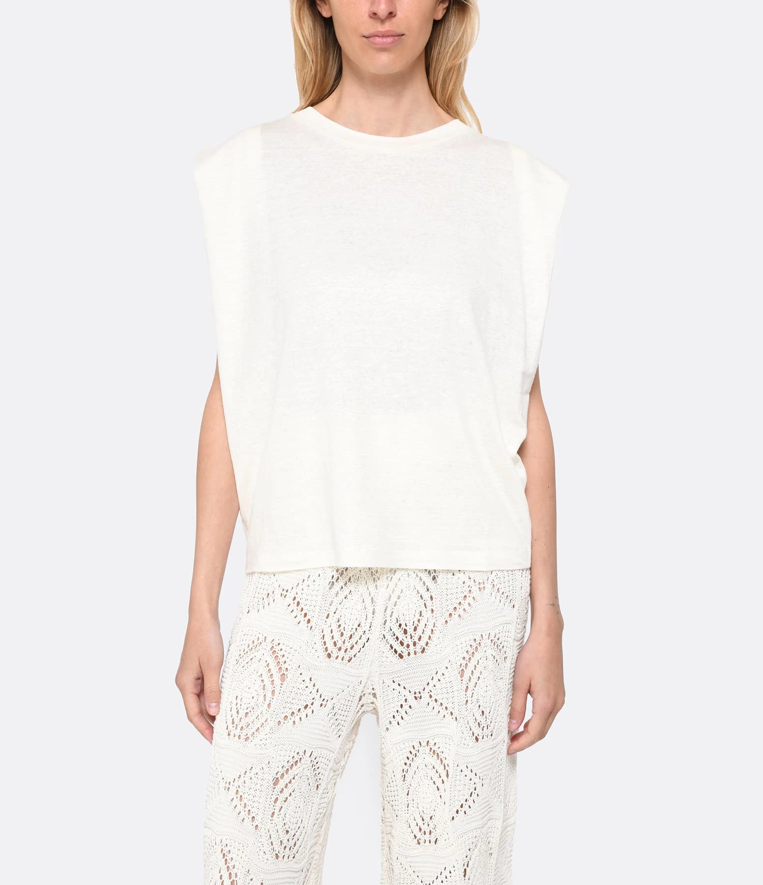 Momoni Tee-shirt Enna Lin Blanc 2 Momoni Tee-shirt Enna Lin Blanc – Image 2