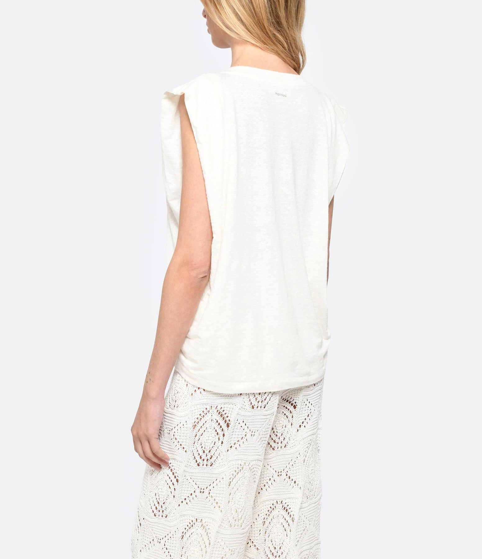 Momoni Tee-shirt Enna Lin Blanc 4 Momoni Tee-shirt Enna Lin Blanc – Image 4