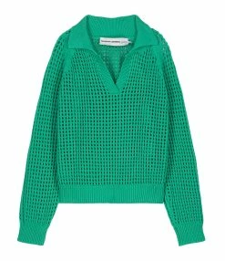 MARGAUX LONNBERG Pull Morris Coton Vert