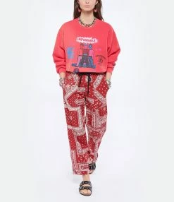 MOTHER Sweatshirt The Drop Square Coton Think Sideways -Majestic Filatures shop mothe look20220113 21