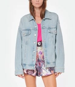 MOTHER Veste The Drop It Drifter Denim I Confess -Majestic Filatures shop mothe look20221011 314