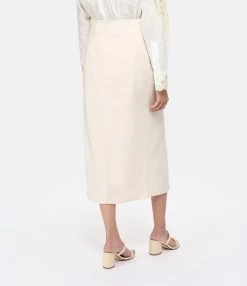 MSGM Jupe Crème -Majestic Filatures shop msgm3 look20230111 293