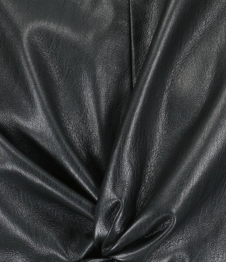 MSGM Top Noir Simili Cuir 2 MSGM Top Noir Simili Cuir – Image 2