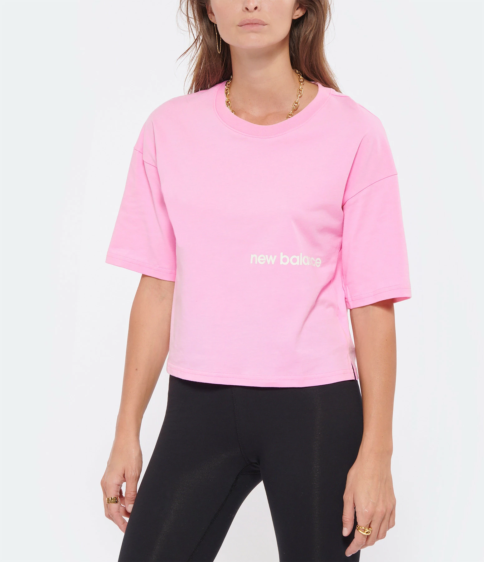 New Balance Tee-shirt NB Essentials Graphic Coton Orbit Pink 3 New Balance Tee-shirt NB Essentials Graphic Coton Orbit Pink – Image 3