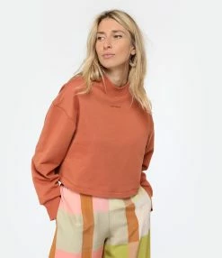 New Balance Sweatshirt NB Athletics Coton Marron -Majestic Filatures shop newbw look20230117 411