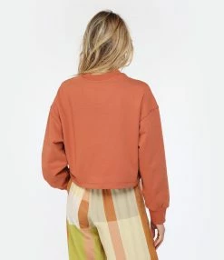 New Balance Sweatshirt NB Athletics Coton Marron -Majestic Filatures shop newbw look20230117 417