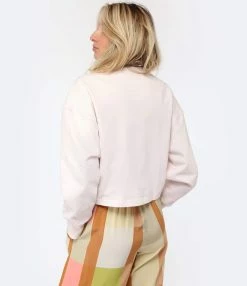 New Balance Sweatshirt NB Athletics Coton Rose Clair -Majestic Filatures shop newbw look20230117 440