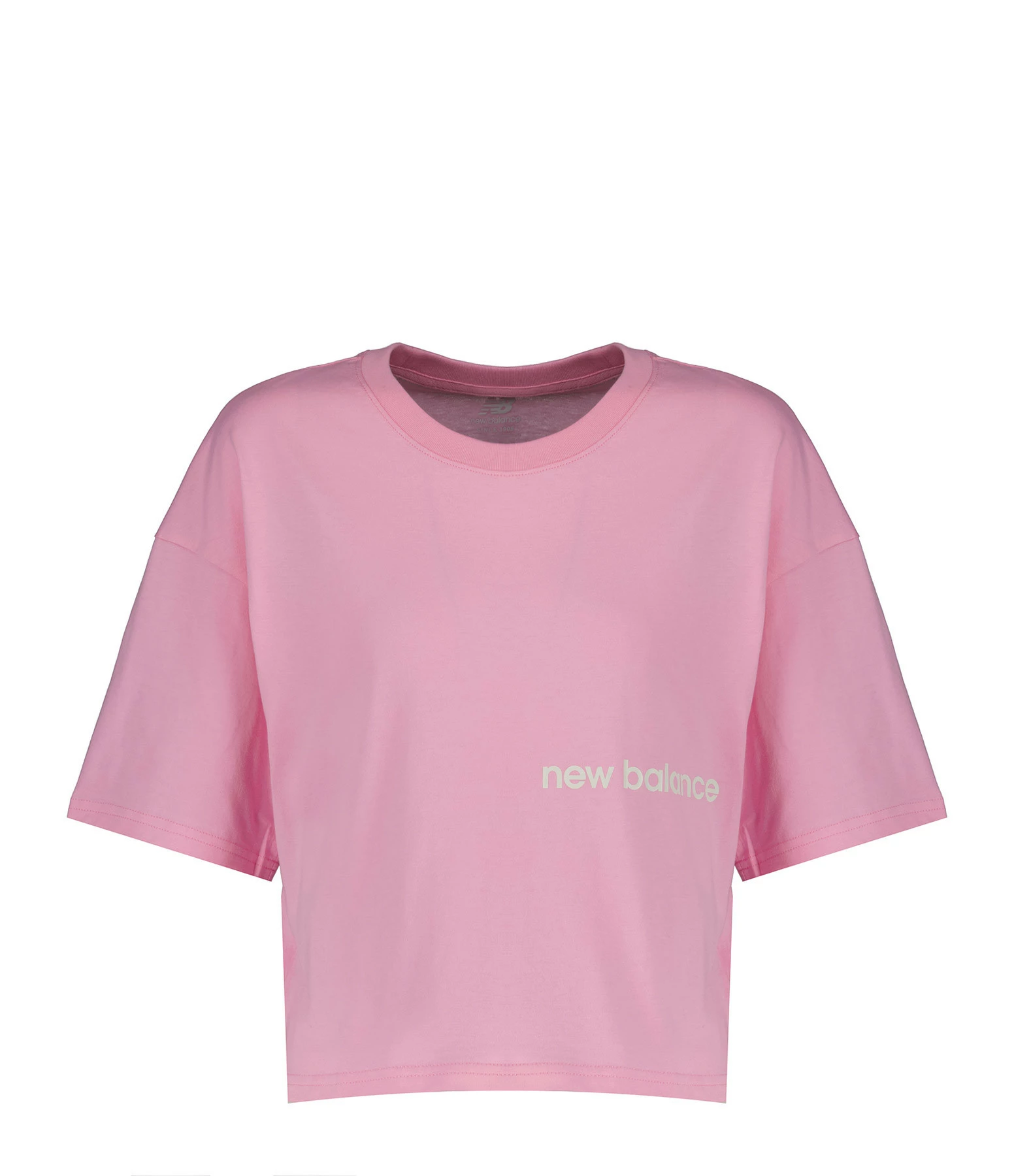 New Balance Tee-shirt NB Essentials Graphic Coton Orbit Pink 1 New Balance Tee-shirt NB Essentials Graphic Coton Orbit Pink