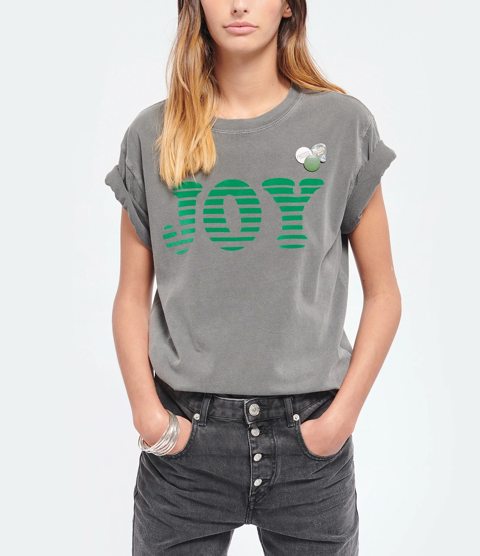 NEWTONE Tee-shirt Trucker Joy Coton Pepper 2 NEWTONE Tee-shirt Trucker Joy Coton Pepper – Image 2