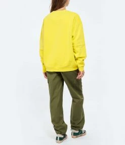 NEWTONE Sweatshirt Roller City Coton Jaune Sun 7 NEWTONE Sweatshirt Roller City Coton Jaune Sun -Majestic Filatures shop newto look20220913 574