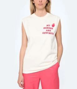 NEWTONE Tee-shirt Biker Cowboys Naturel 7 NEWTONE Tee-shirt Biker Cowboys Naturel -Majestic Filatures shop newto look20230222 323