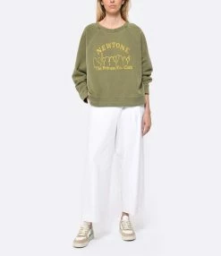 NEWTONE Sweatshirt Egger People Coton Kaki -Majestic Filatures shop newto look20230222 67