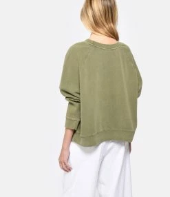 NEWTONE Sweatshirt Egger People Coton Kaki -Majestic Filatures shop newto look20230222 70