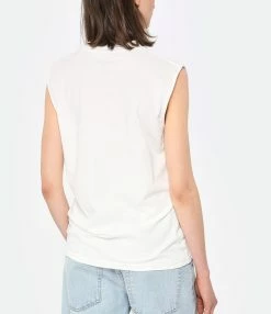 NEWTONE Tee-shirt Biker Official Coton Dirty White -Majestic Filatures shop newto look20230223 322