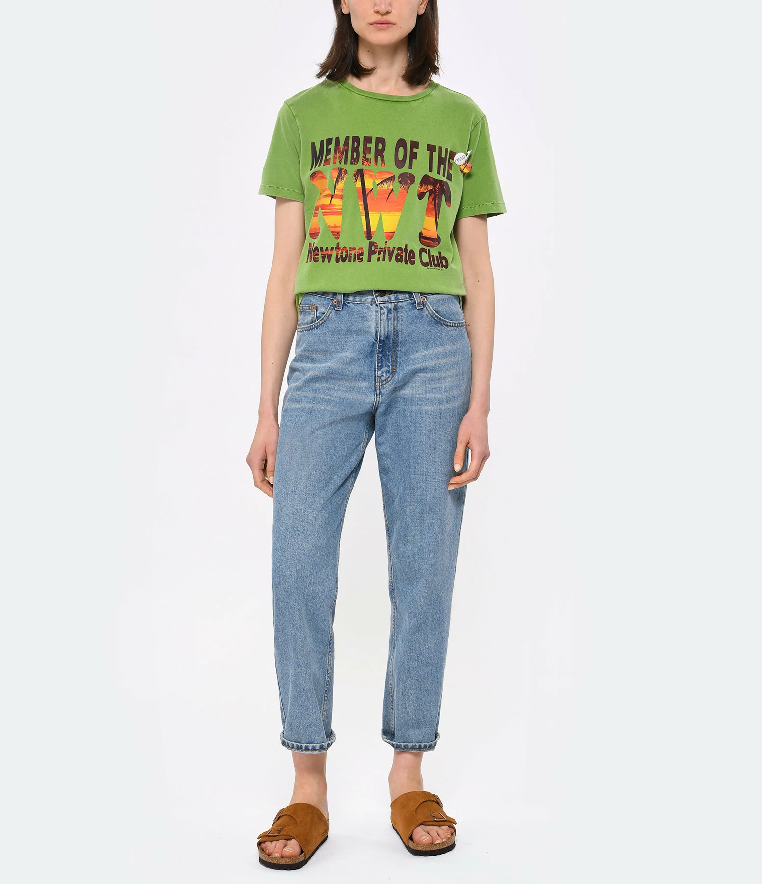 NEWTONE Tee-shirt Starlight Sunset Coton Aloe 3 NEWTONE Tee-shirt Starlight Sunset Coton Aloe – Image 3