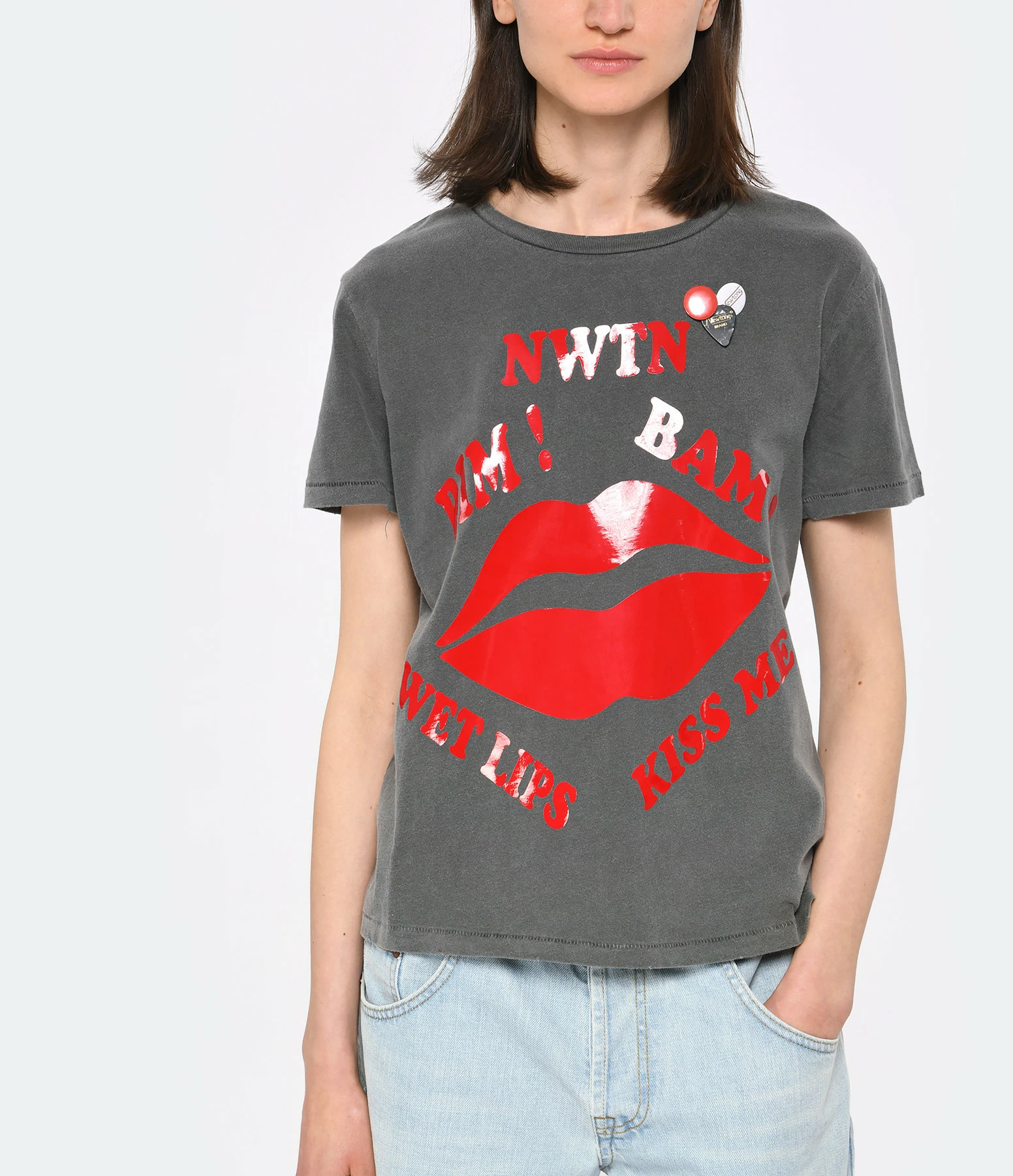 NEWTONE Tee-shirt Starlight Wet Lips Coton Pepper 2 NEWTONE Tee-shirt Starlight Wet Lips Coton Pepper – Image 2
