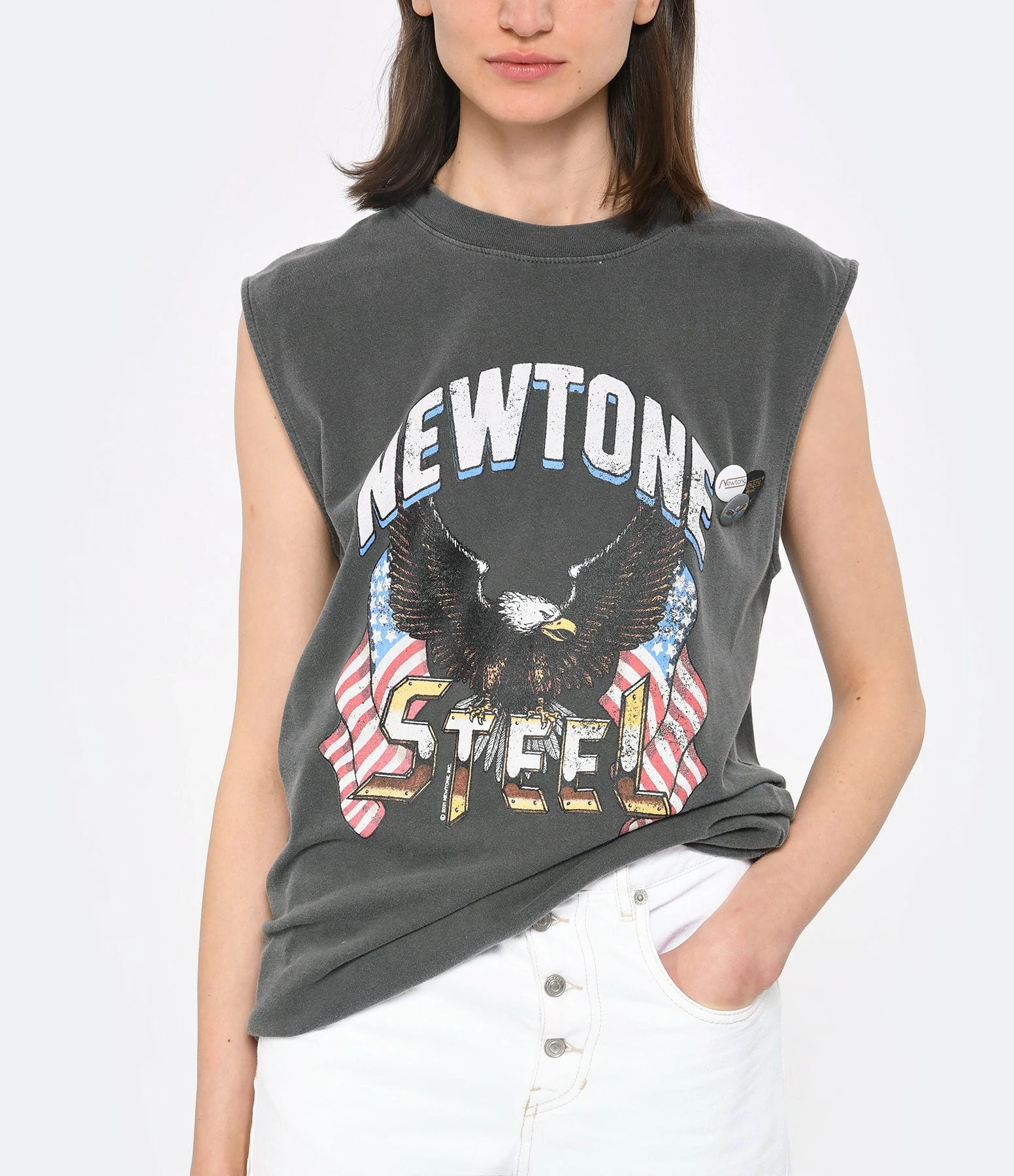 NEWTONE Tee-shirt Biker Steel Pepper 3 NEWTONE Tee-shirt Biker Steel Pepper – Image 3