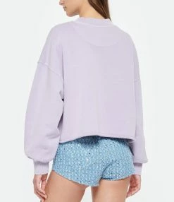 NEWTONE Sweatshirt Porter Sunset Coton Lilas 7 NEWTONE Sweatshirt Porter Sunset Coton Lilas -Majestic Filatures shop newto look20230228 220