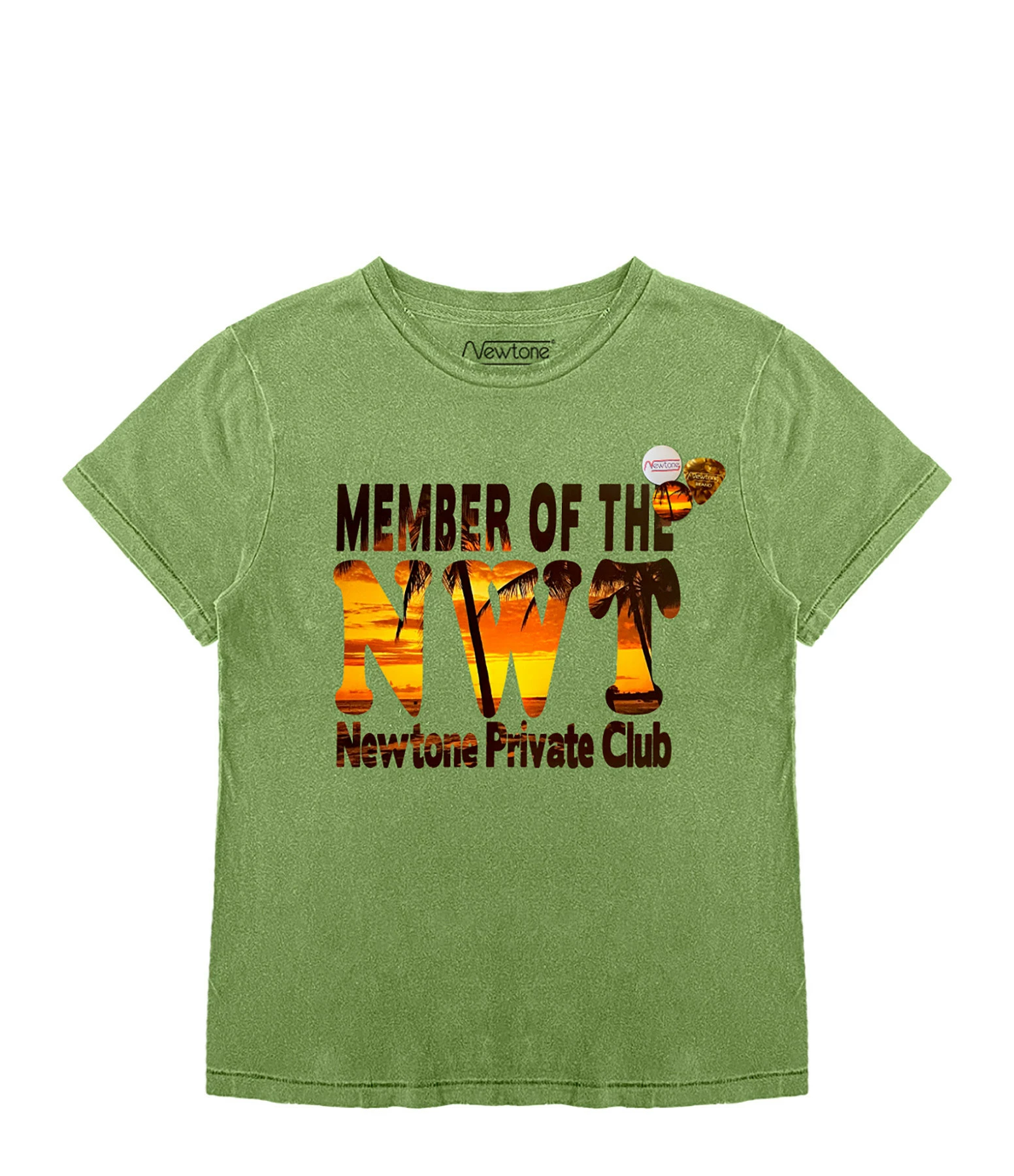 NEWTONE Tee-shirt Starlight Sunset Coton Aloe 1 NEWTONE Tee-shirt Starlight Sunset Coton Aloe