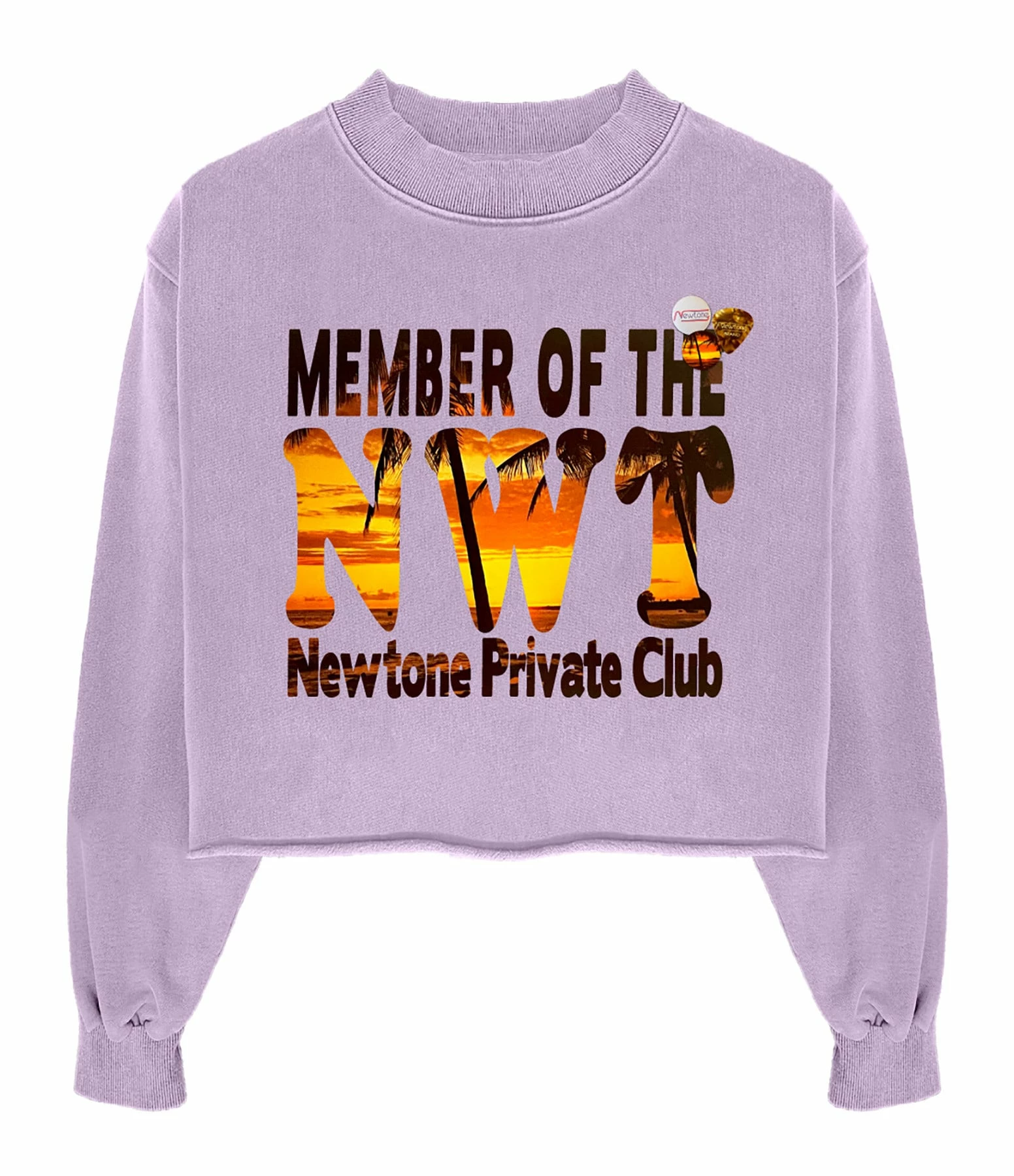 NEWTONE Sweatshirt Porter Sunset Coton Lilas 1 NEWTONE Sweatshirt Porter Sunset Coton Lilas