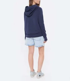 NILI LOTAN Sweatshirt Hoodie Janie Coton Bleu Marine 8 NILI LOTAN Sweatshirt Hoodie Janie Coton Bleu Marine -Majestic Filatures shop nilil look20220412 424
