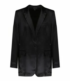 NILI LOTAN Veste Eveline Soie Noir