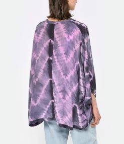 NOUS Kimono Iris Soie Zig Zag Violet -Majestic Filatures shop nouss look20230223 306