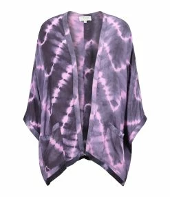 NOUS Kimono Iris Soie Zig Zag Violet