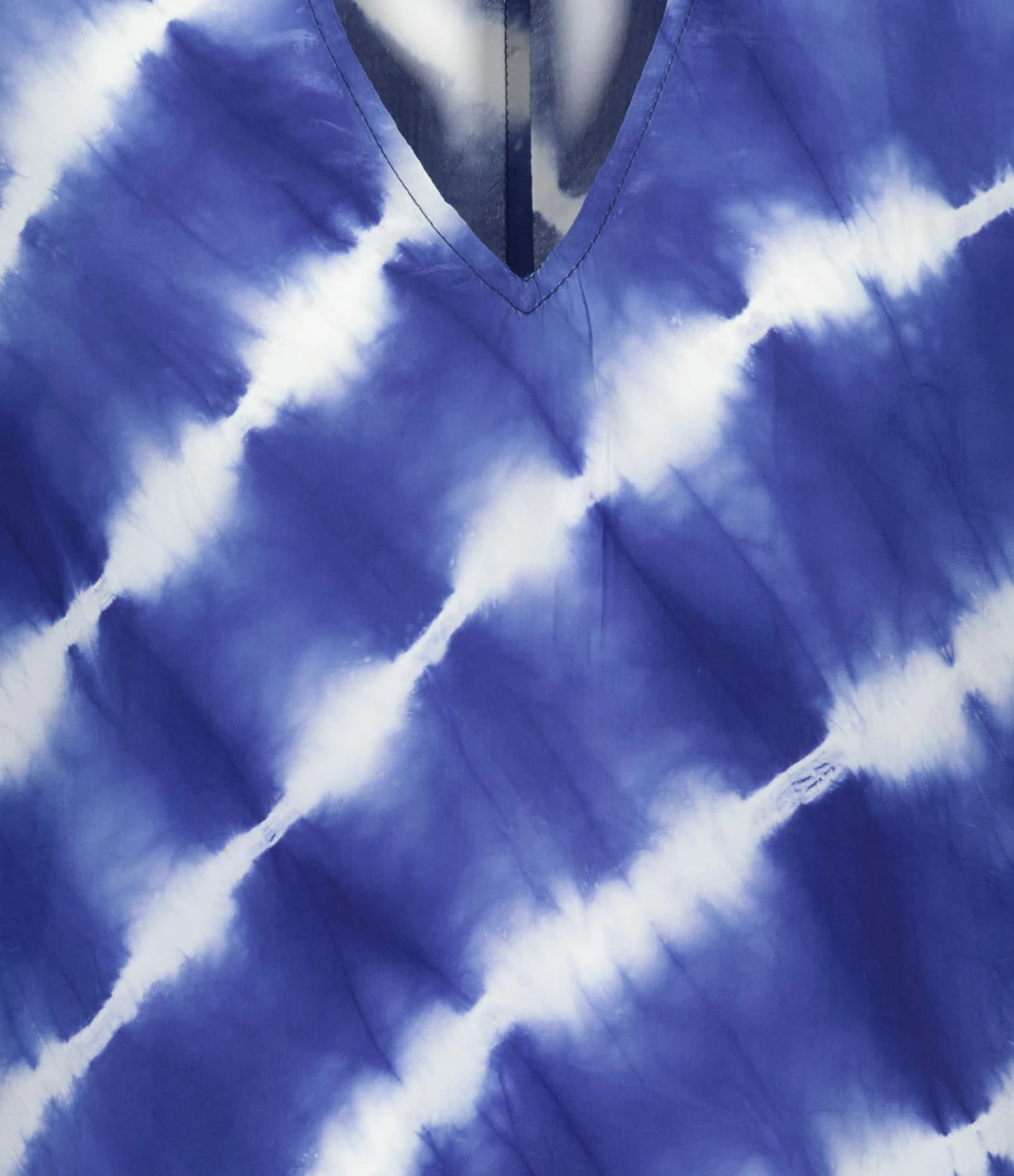 NOUS Blouse Lucil Soie Rayures Bleu Marine 2 NOUS Blouse Lucil Soie Rayures Bleu Marine – Image 2