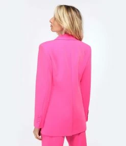 OUD Veste Elodie Stretch Uni Rose -Majestic Filatures shop oudel look20230117 278