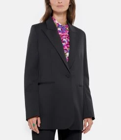 OUD Veste Blazer Sonia Laine Noir -Majestic Filatures shop oudso look20220706 320