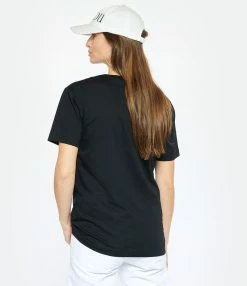 Tee-shirt Essential Patou Coton Noir -Majestic Filatures shop patou look20230124 391
