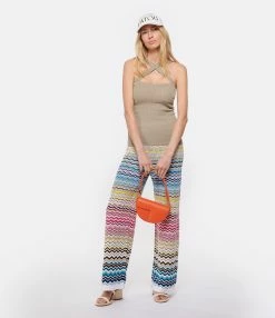 PATOU Top Croisé Laine Cachemire Beige Parchemin 11 PATOU Top Croisé Laine Cachemire Beige Parchemin -Majestic Filatures shop patou look20230125 78 1