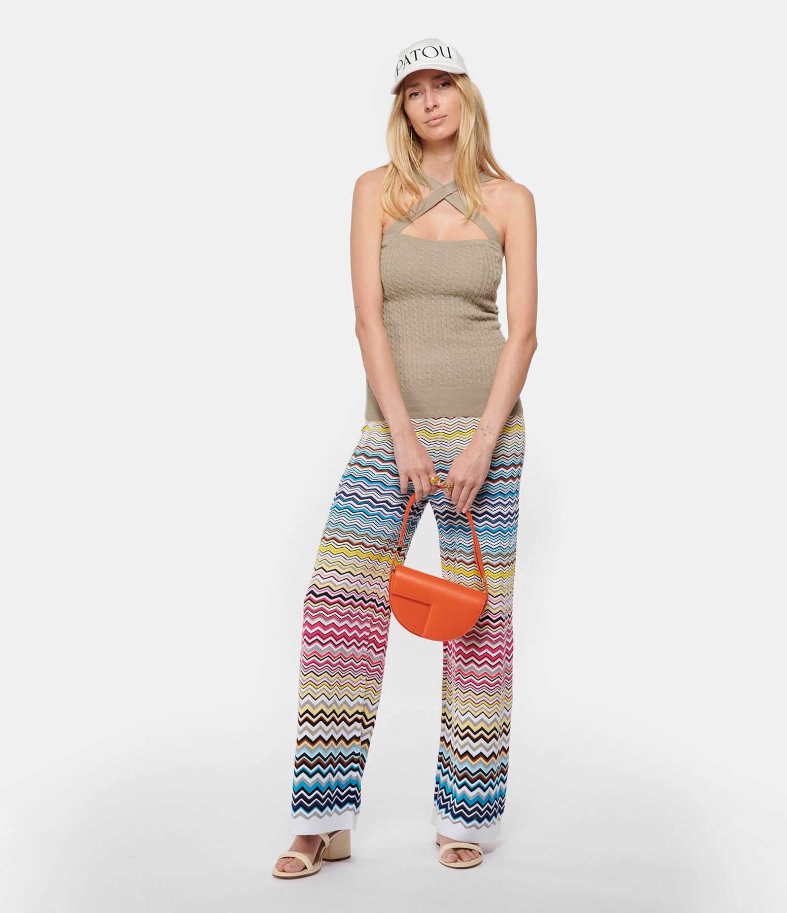 PATOU Top Croisé Laine Cachemire Beige Parchemin 6 PATOU Top Croisé Laine Cachemire Beige Parchemin – Image 6