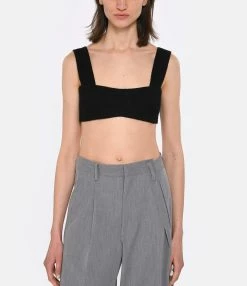 PATOU Top Corsage Coton Noir -Majestic Filatures shop patou look20230223 6