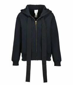 PATOU Sweatshirt Hoodie Coton Noir