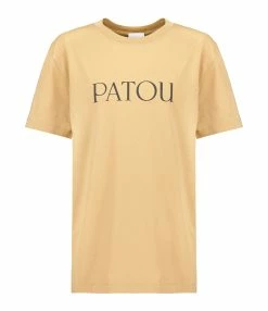 Tee-shirt Essential Patou Coton Marron Chestnut