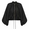 PATOU Blouson Bomber Couture Coton Noir