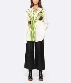 PIERRE-LOUIS MASCIA Chemise Aloe Soie GOTS Fleur 6 PIERRE-LOUIS MASCIA Chemise Aloe Soie GOTS Fleur -Majestic Filatures shop plmas look20220824 385