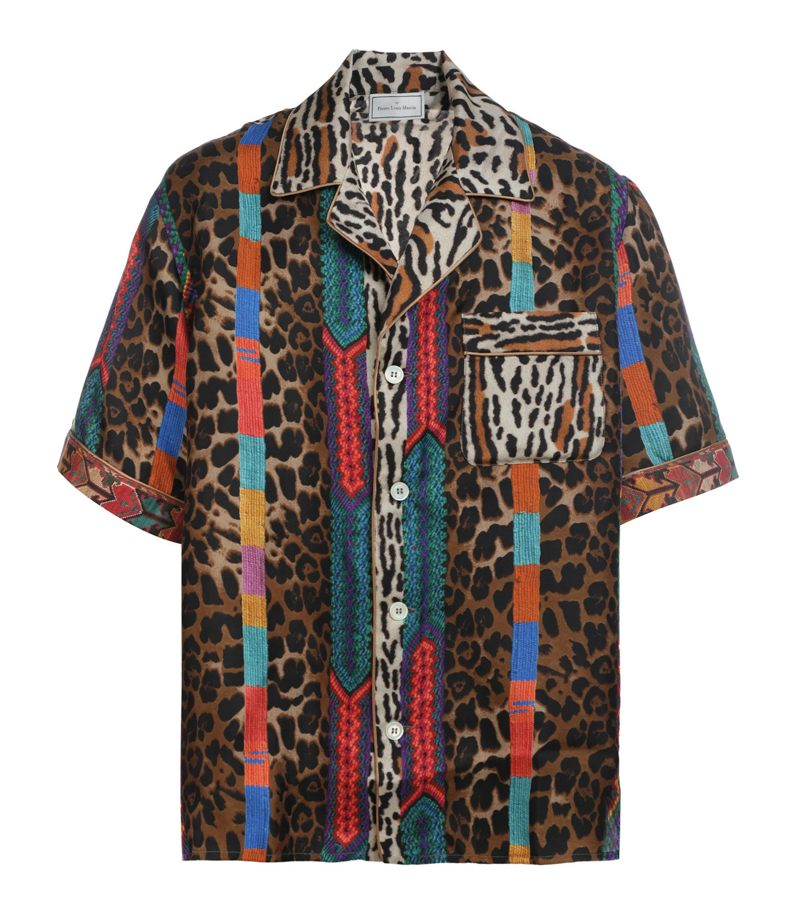 PIERRE-LOUIS MASCIA Chemise Aloe Soie Imprimé Léopard 1 PIERRE-LOUIS MASCIA Chemise Aloe Soie Imprimé Léopard
