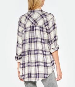 RAILS Chemise Hunter Stone Navy Fuschia -Majestic Filatures shop rails look20221027 121