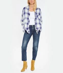 RAILS Chemise Hunter Navy Ivory Ice 8 RAILS Chemise Hunter Navy Ivory Ice -Majestic Filatures shop rails look20221027 440