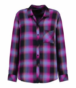 RAILS Chemise Hunter Navy Magenta Sky
