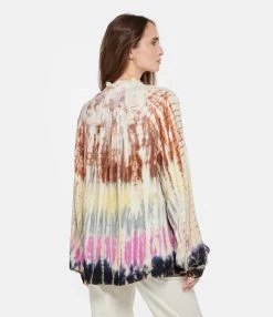 RAQUEL ALLEGRA Blouse Brigitte Multicolore -Majestic Filatures shop raque look20221222 195