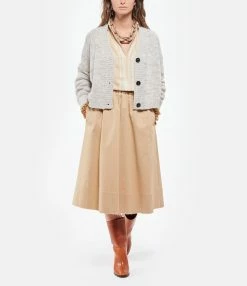 ROBERTO COLLINA Gilet Cachemire Beige -Majestic Filatures shop rcoll look20210816 288